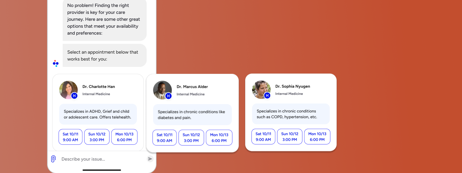 Rich UI in Ai chat experience
